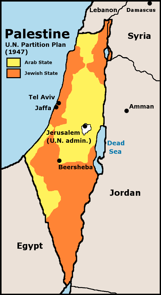 Map Of Israel Palestine. Israel and Palestine